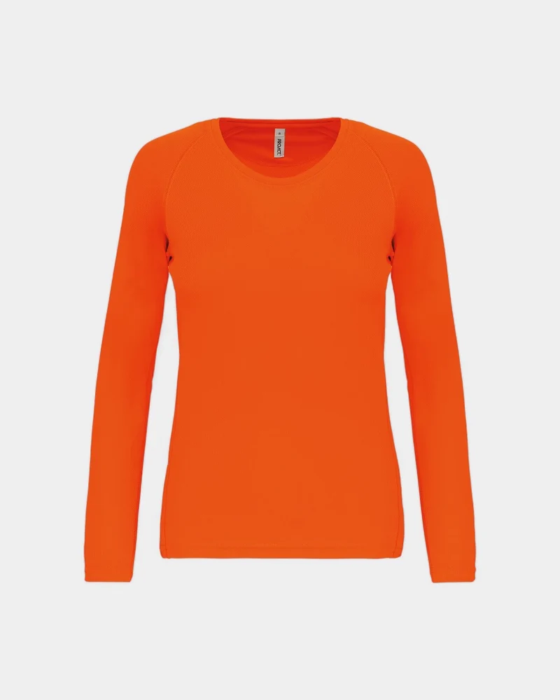 T-shirt de sport manches longues femme à personnaliser