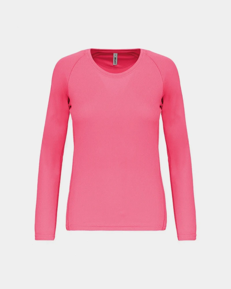 T-shirt de sport manches longues femme à personnaliser