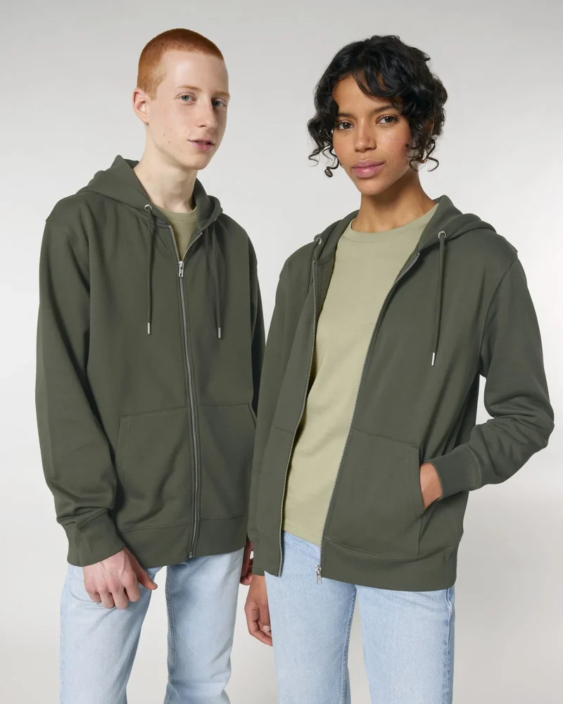 Sweat zippé unisexe coton bio Stanley/Stella Cultivator à personnaliser