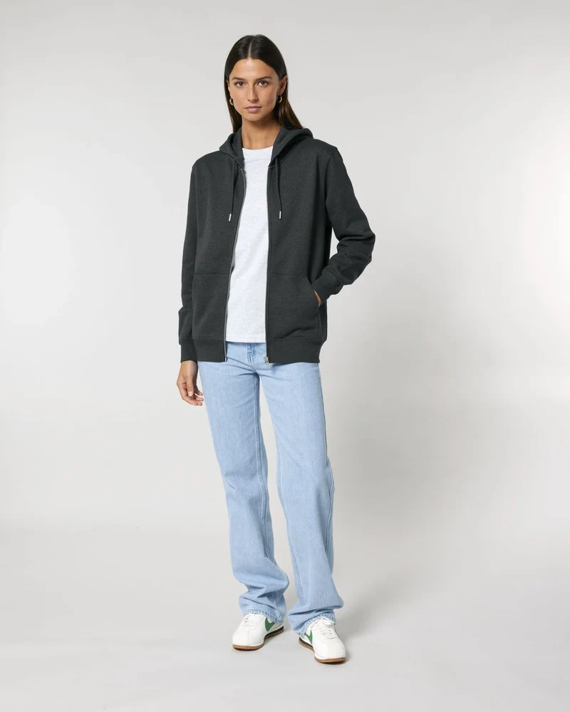 Sweat zippé unisexe coton bio Stanley/Stella Cultivator à personnaliser