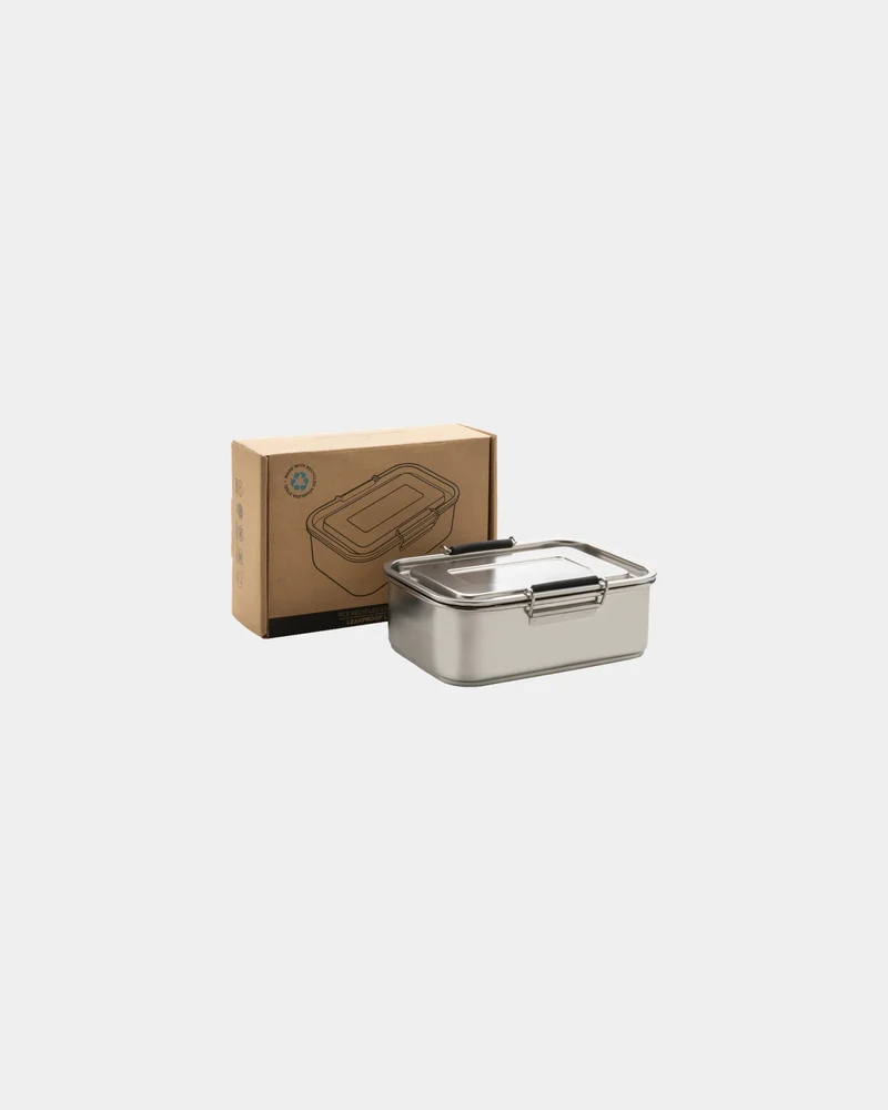 Lunch box étanche acier inoxydable recyclé 0,8L à personnaliser