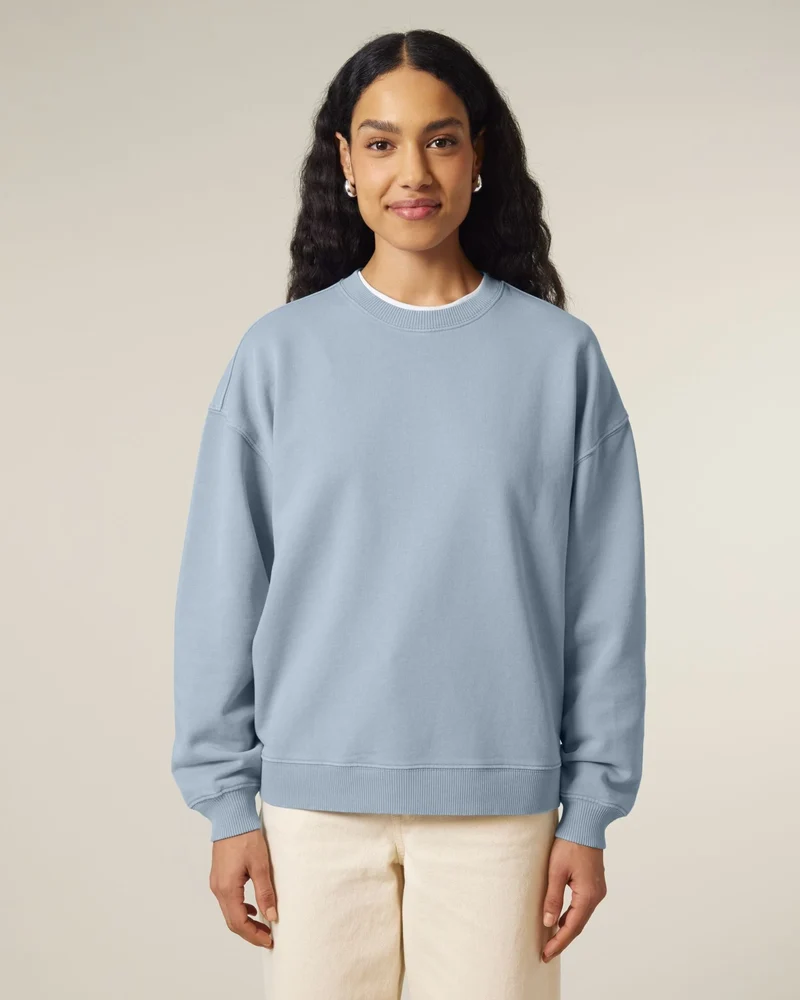 Sweat à col rond coton bio Stanley/Stella Radder 2.0 Vintage à personnaliser