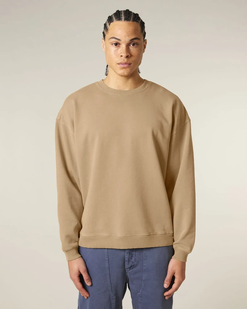 Sweat à col rond coton bio Stanley/Stella Radder 2.0 Vintage à personnaliser