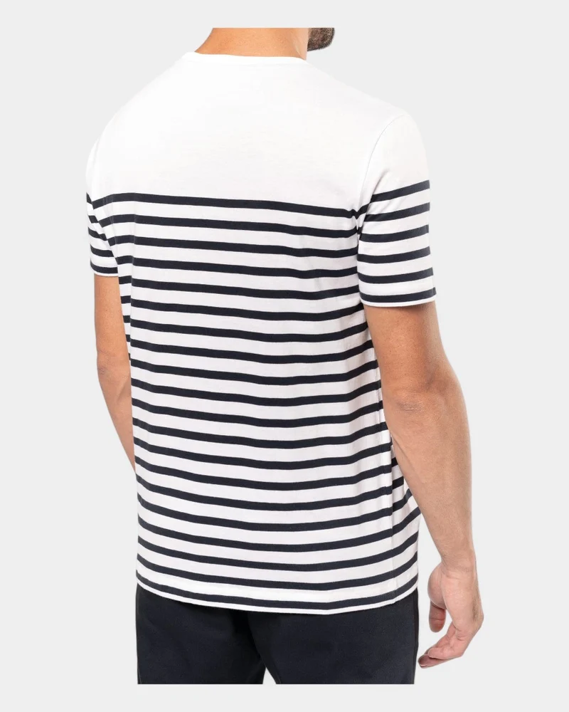 T-shirt marin col rond homme à personnaliser