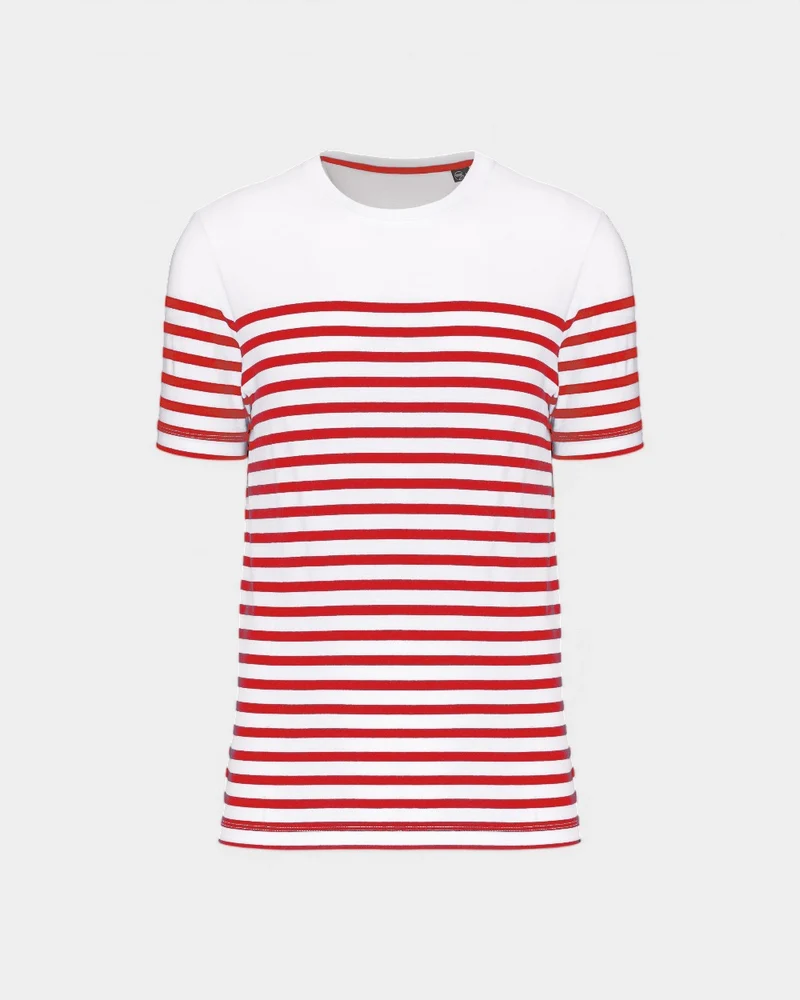 T-shirt marin col rond homme à personnaliser