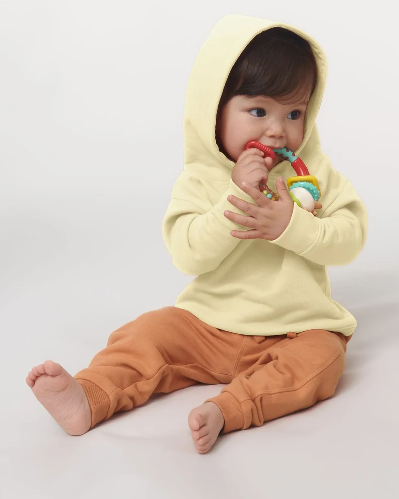 Sweat à capuche bébé coton bio Stanley/Stella à personnaliser