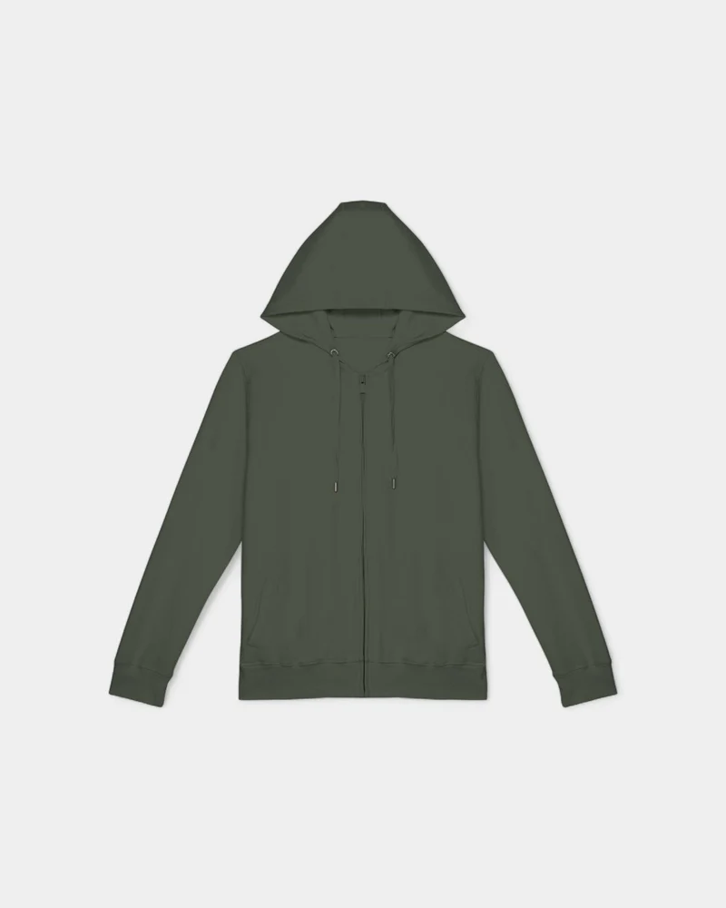 Sweat-shirt zippé à capuche Made in Europe à personnaliser