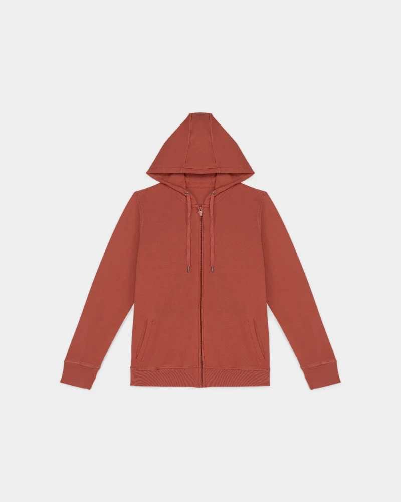 Sweat-shirt zippé à capuche Made in Europe à personnaliser