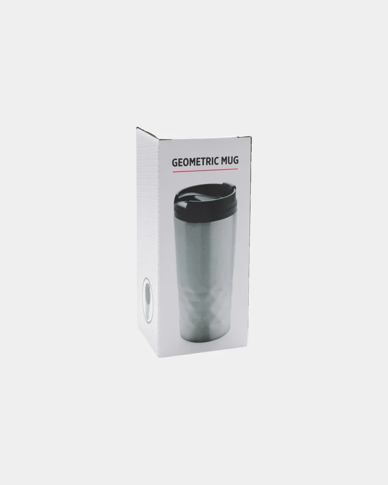 Mug géométrique acier inoxydable 300ml à personnaliser