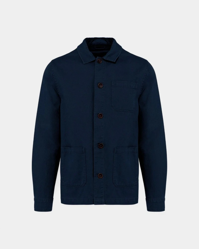 Veste écoresponsable délavée homme à personnaliser