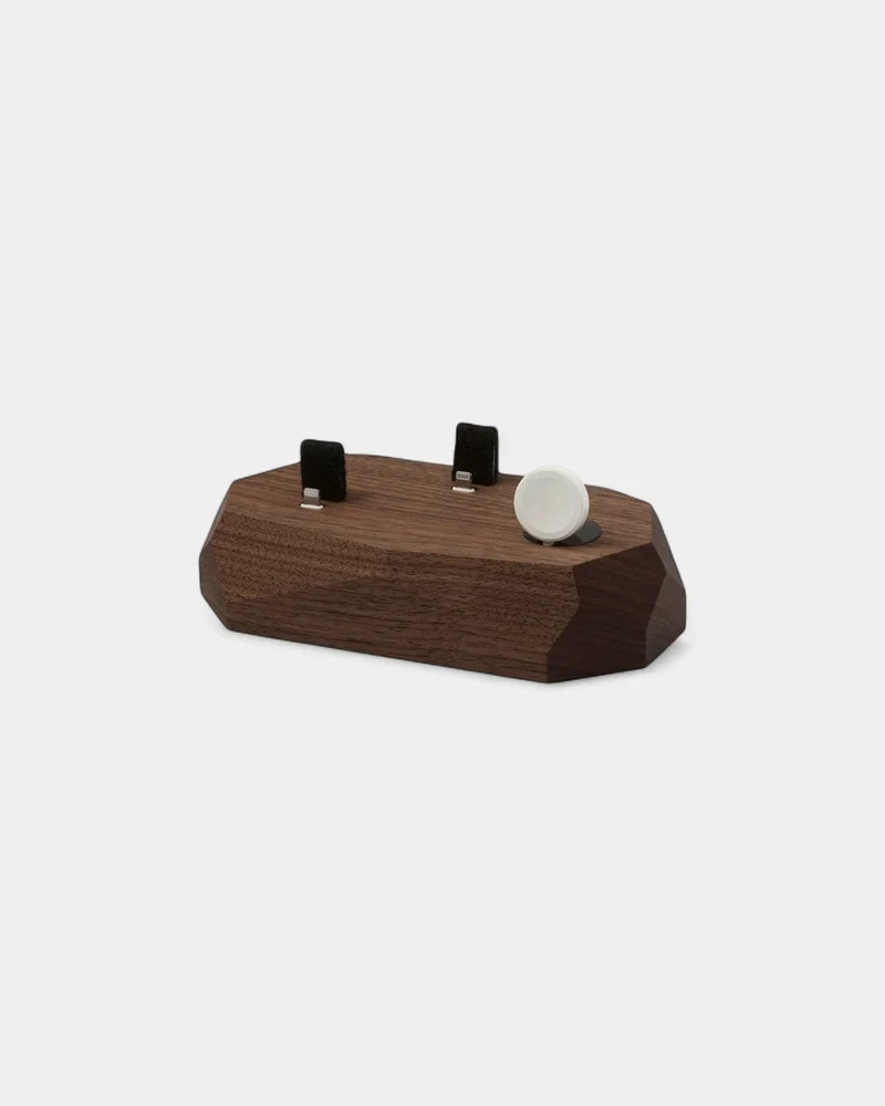 Chargeur à induction en bois 3 en 1 à personnaliser