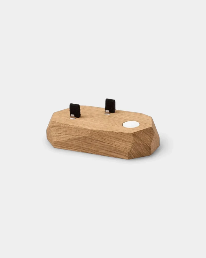 Chargeur à induction en bois 3 en 1 à personnaliser