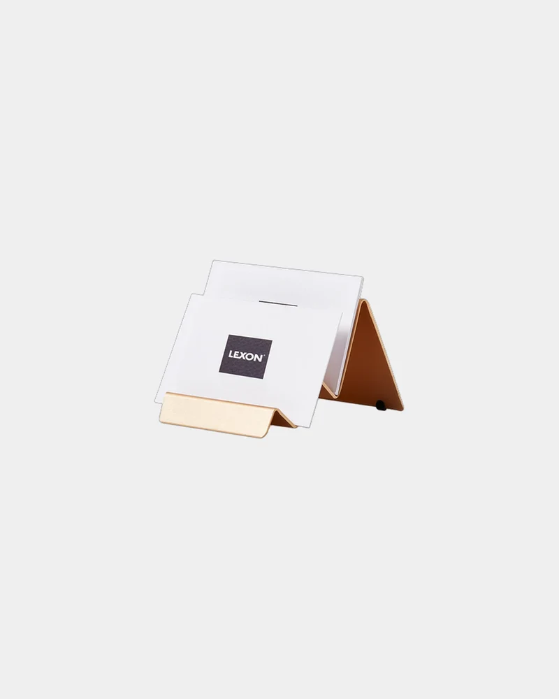 Support cartes de visite aluminium Lexon City Card Stand à personnaliser