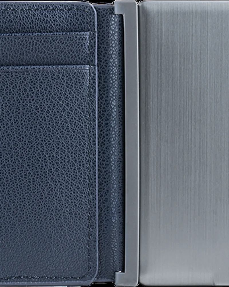Porte-cartes anti-RFID en cuir recyclé à personnaliser