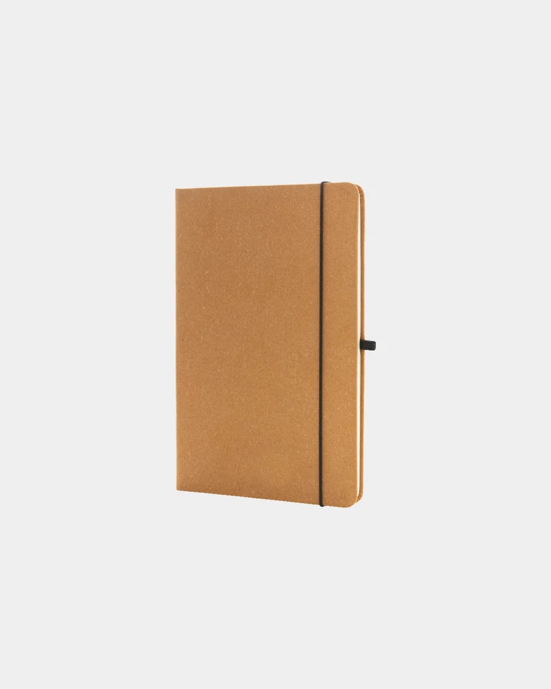 Carnet A5 cuir recyclé GRS à personnaliser