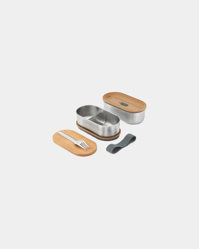 Boîte à bento inox 1L Black+Blum à personnaliser