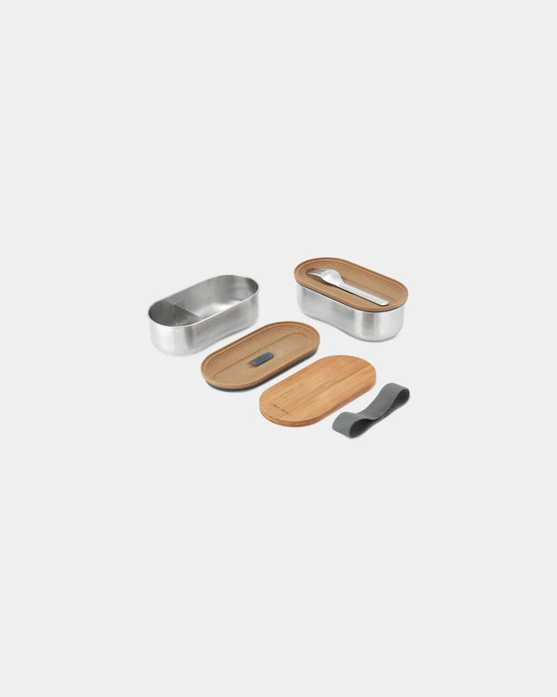 Boîte à bento inox 1L Black+Blum à personnaliser