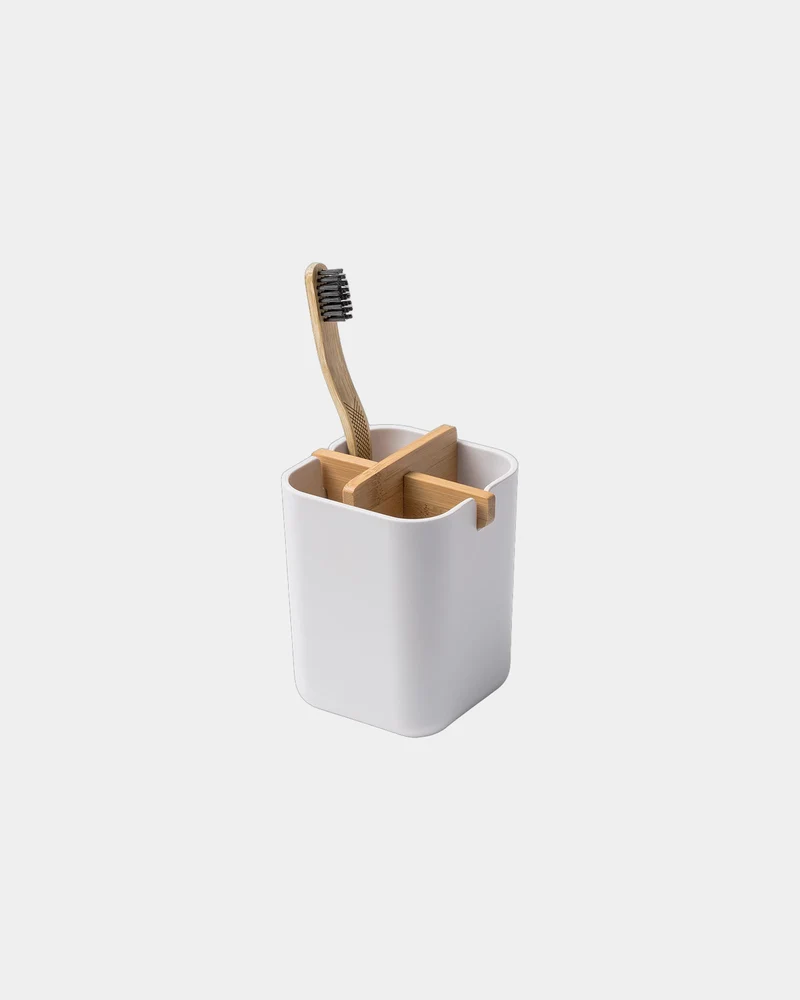 Pot pour brosses à dents bambou Lexon Zen Cup à personnaliser