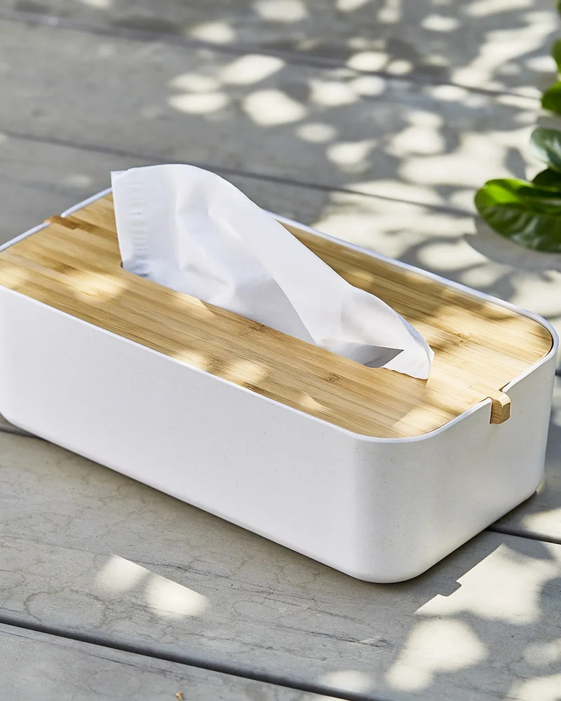 Boîte décorative en bambou Lexon Zen Tissue Box à personnaliser
