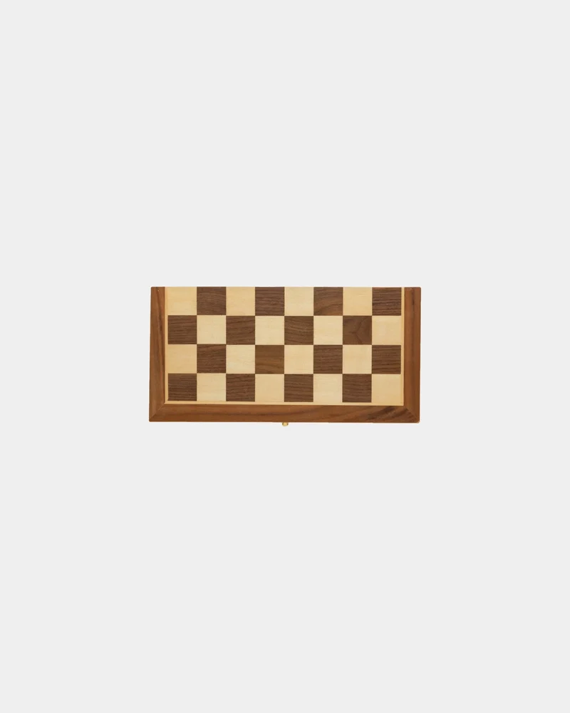 Jeu d'échecs pliable en bois à personnaliser