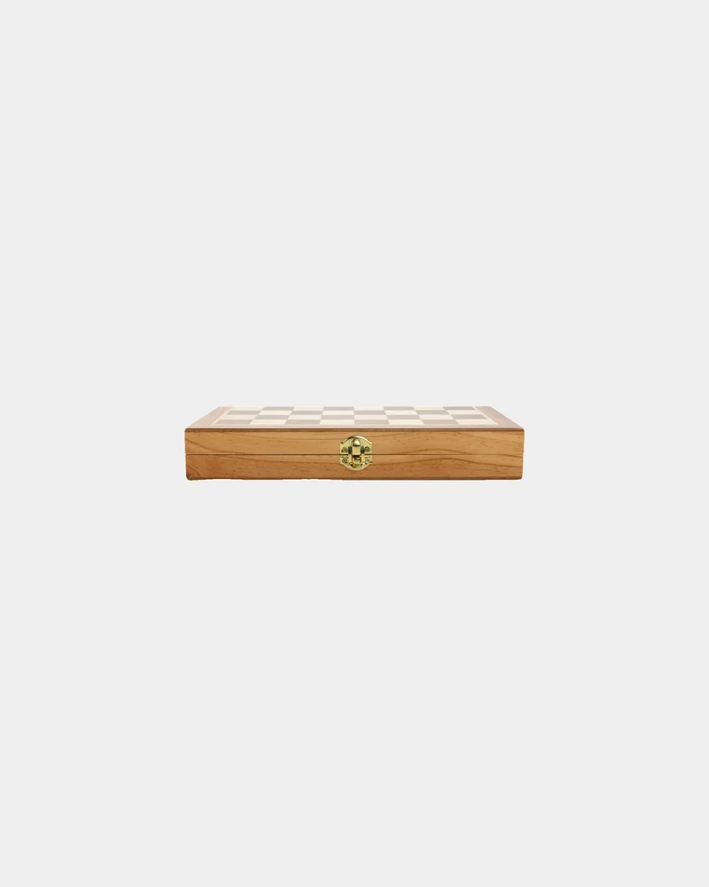 Jeu d'échecs pliable en bois à personnaliser