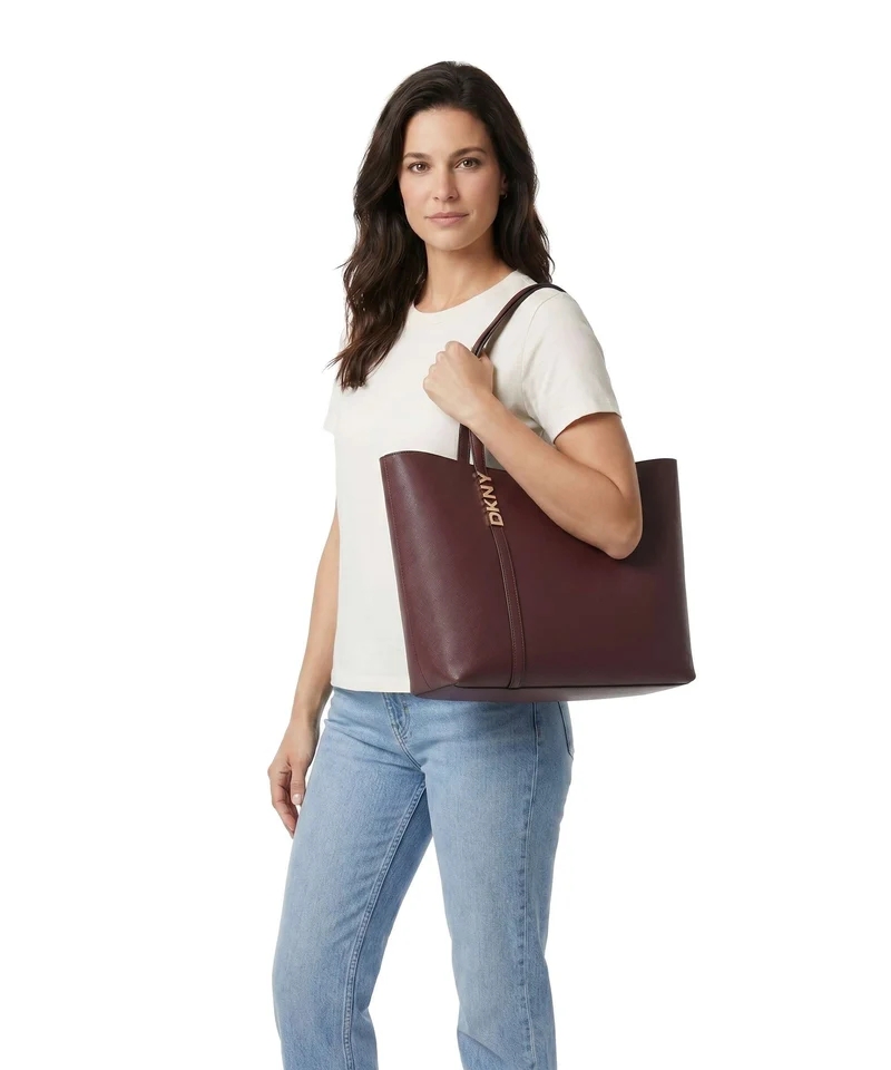DKNY Avril Cabas aged wine