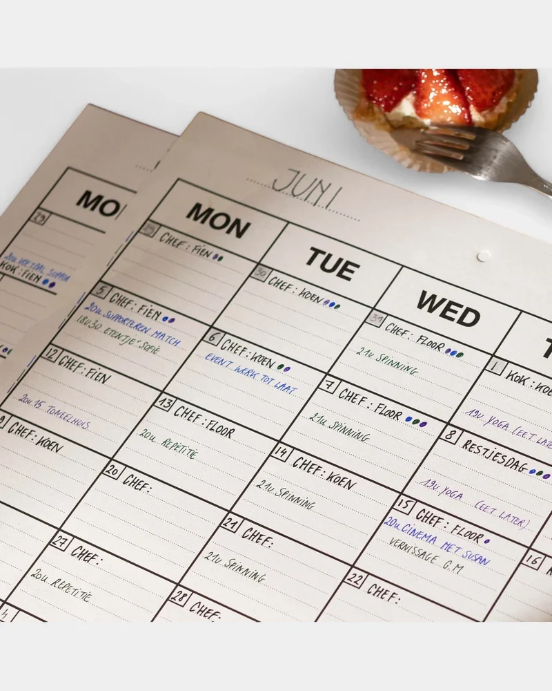 Planning à personnaliser