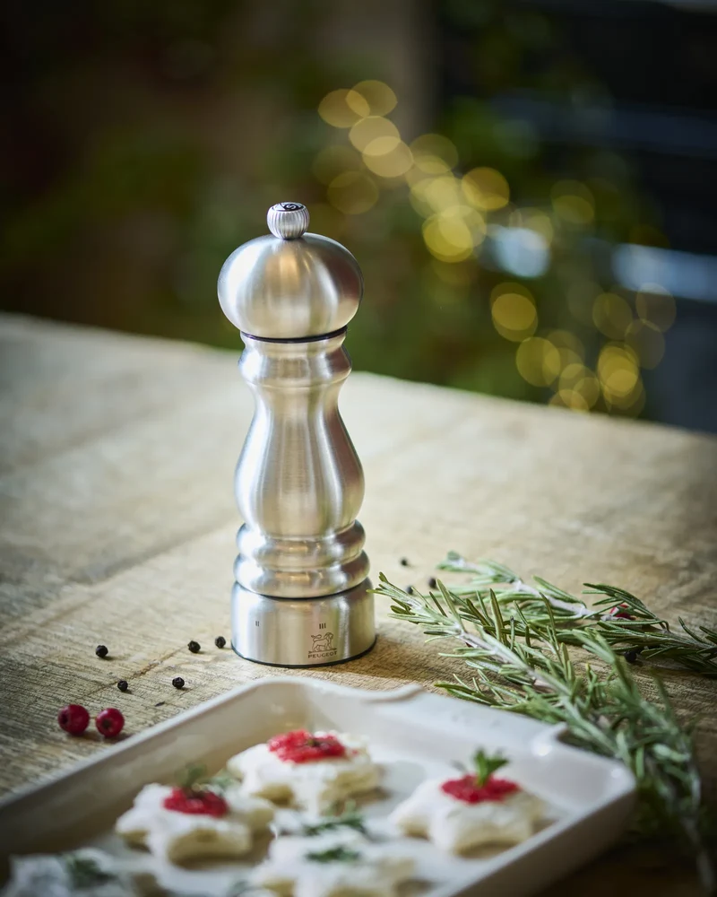 Moulin à poivre inox Peugeot Paris Chef 18 cm à personnaliser