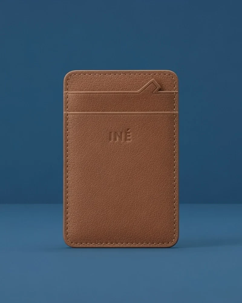 Porte-cartes éco cuir recyclé INE Mini Wallet à personnaliser