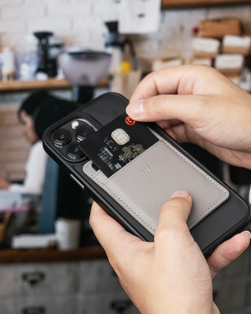 Porte-cartes éco cuir recyclé INE Mini Wallet à personnaliser