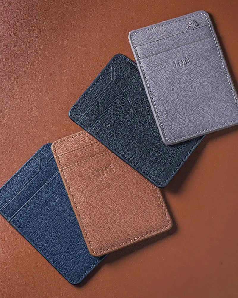 Porte-cartes éco cuir recyclé INE Mini Wallet à personnaliser