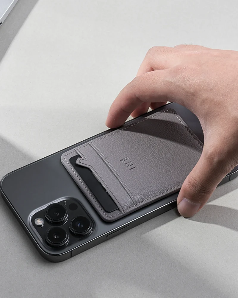 Porte-cartes éco cuir recyclé INE Mini Wallet à personnaliser