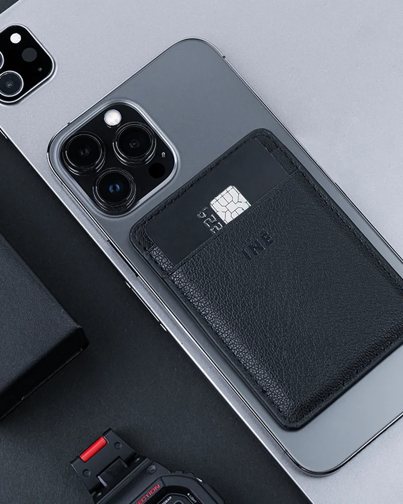 Porte-cartes éco cuir recyclé INE Mini Wallet à personnaliser