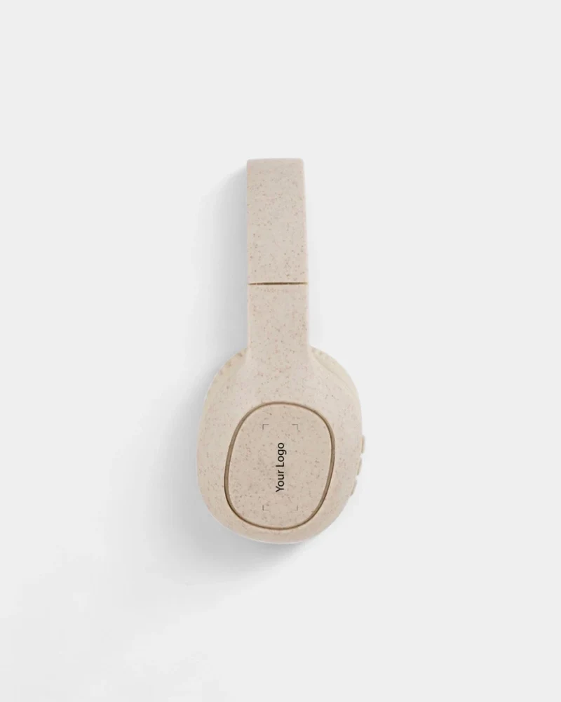 Casque sans fil en fibre de paille personnalisable