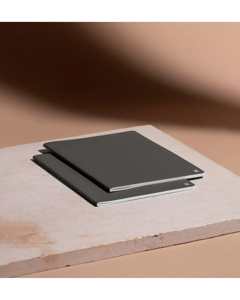 Ensemble de deux carnets en papier de pierre à personnaliser