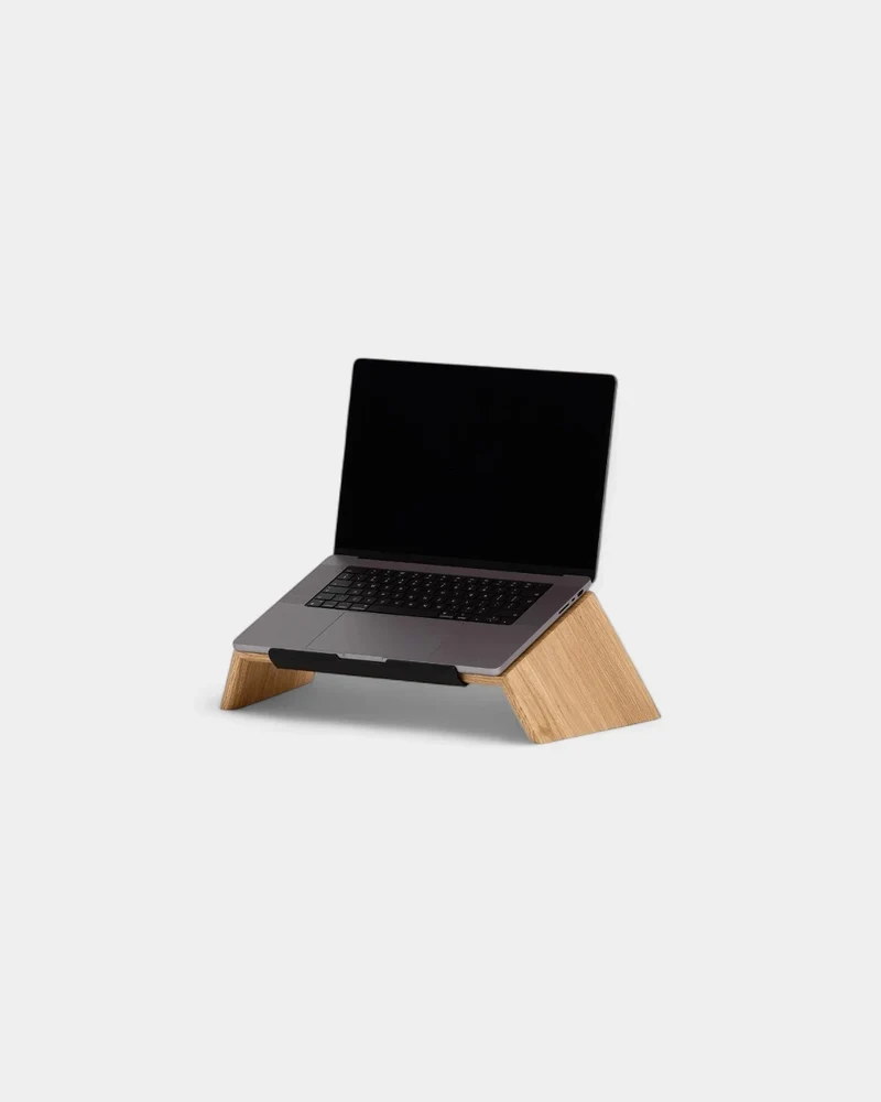 Support d'ordinateur en bois personnalisable