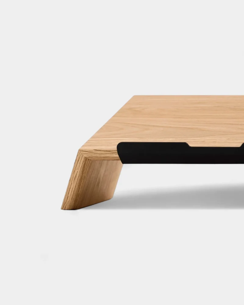 Support d'ordinateur en bois personnalisable