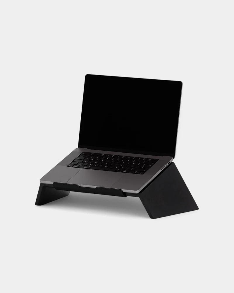 Support d'ordinateur en bois personnalisable