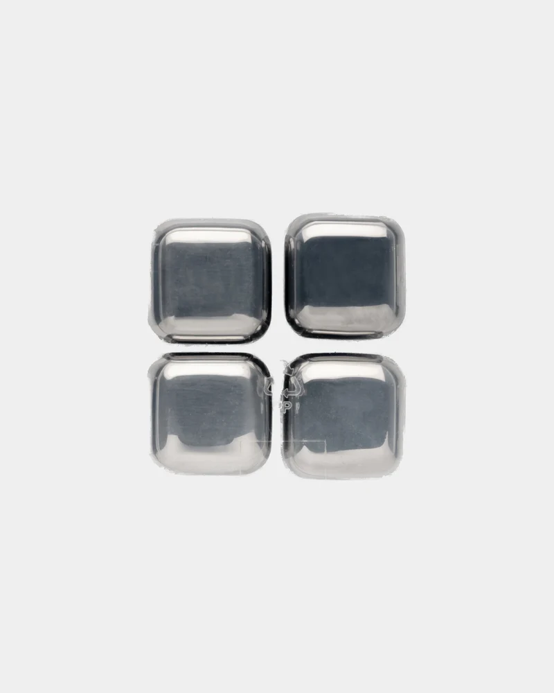 Glaçons réutilisables acier inoxydable 4pcs à personnaliser