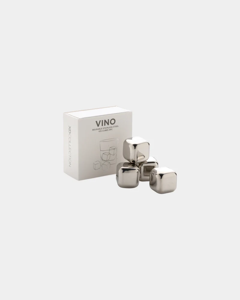 Glaçons réutilisables acier inoxydable 4pcs à personnaliser