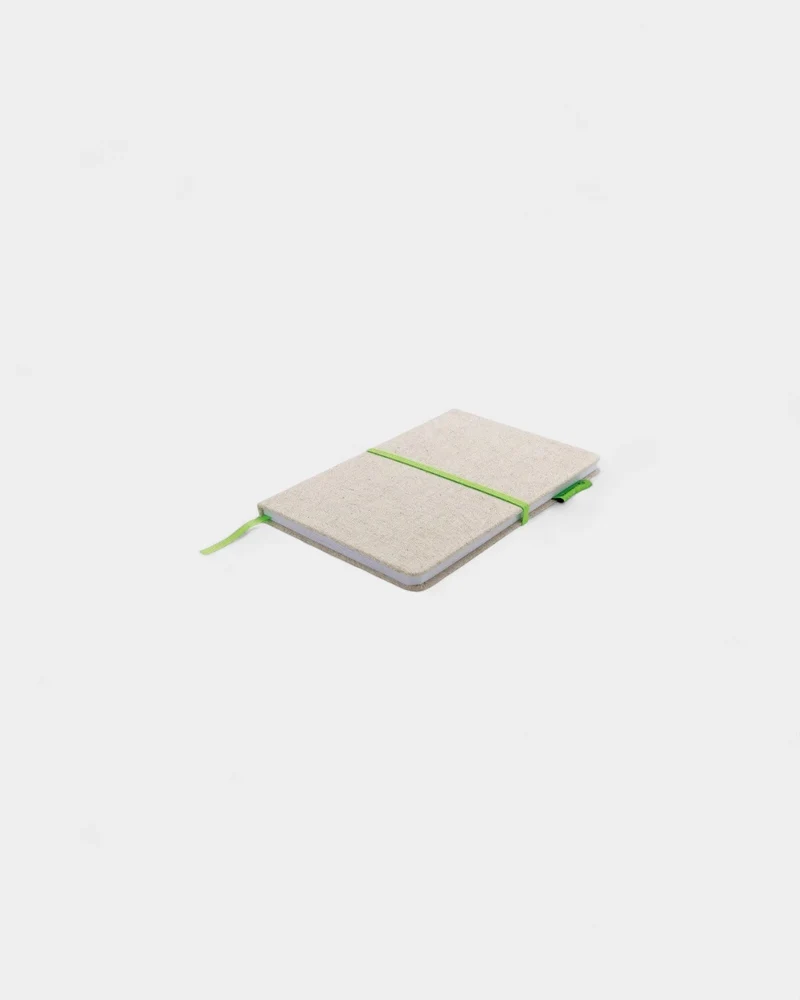 Carnet A5 en jute et bambou à personnaliser