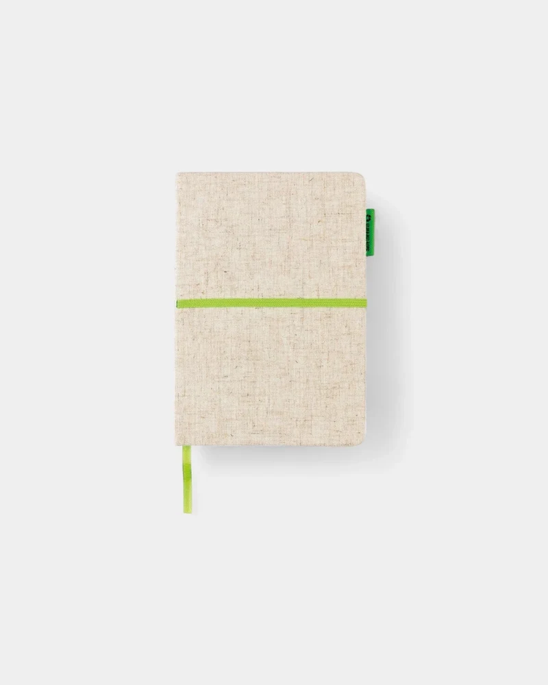 Carnet A5 en jute et bambou à personnaliser