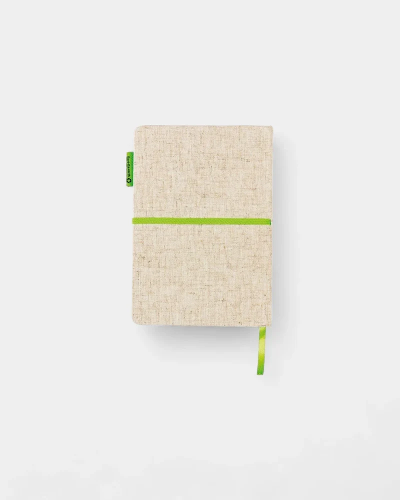 Carnet A5 en jute et bambou à personnaliser