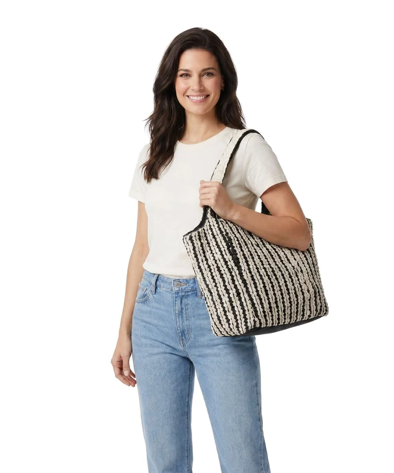Anokhi Cabas black/white